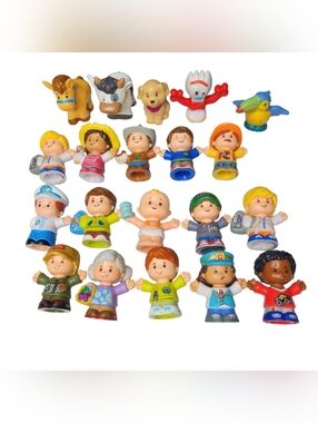 Fisher Price Little People Lot Bundle Of 20 Characters & Animals Mix